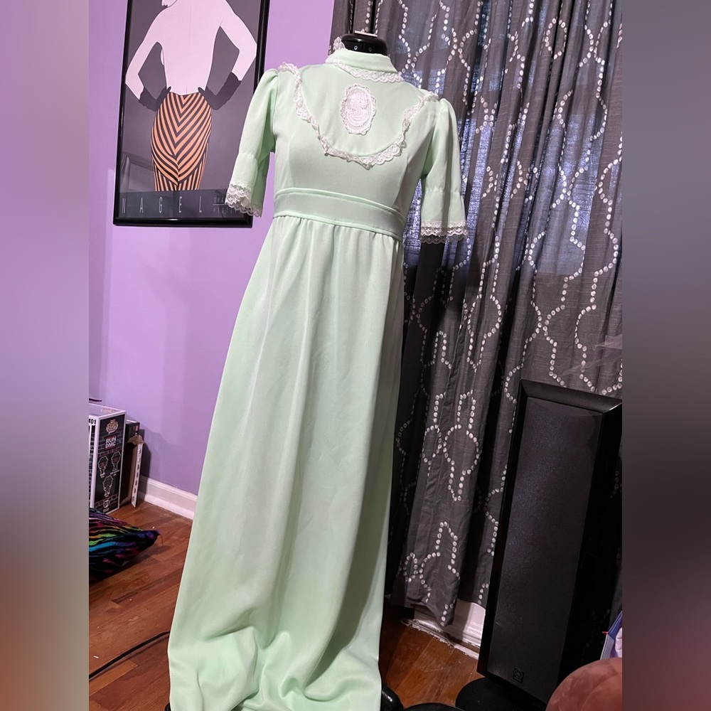 Mint-colored Freeport Fashions Dress (Vintage) | Size 6